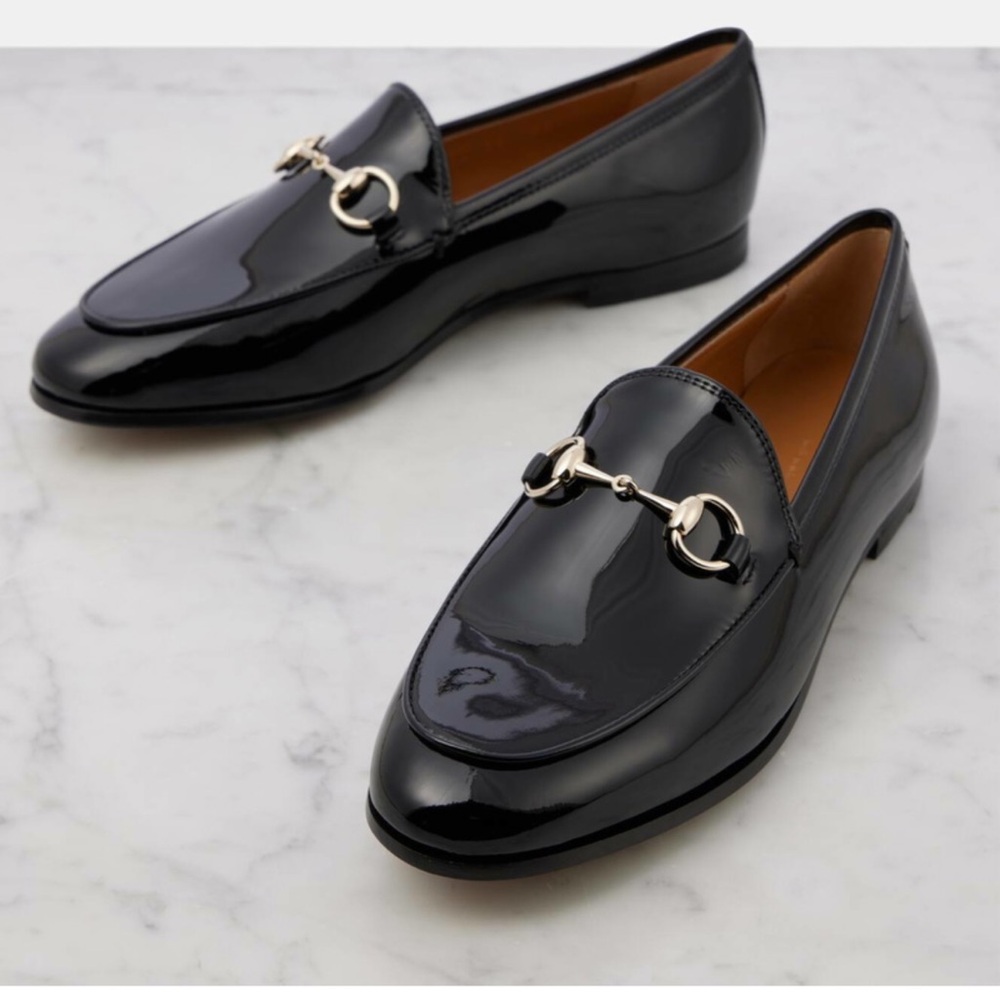 Gucci Jordaan Horsebit patent leather loafers women’s  39.5 or 9.5
